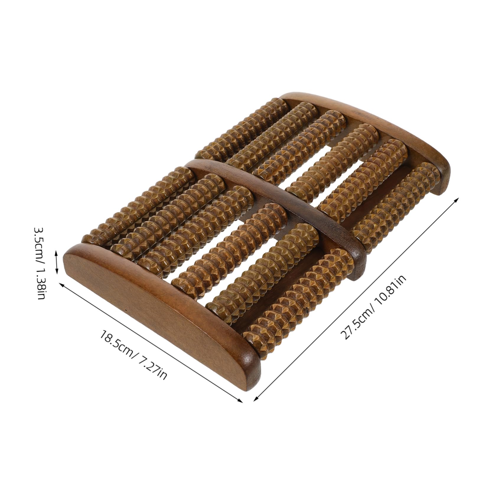 Rullo Massaggiante per Piedi in Legno Colore Coffee