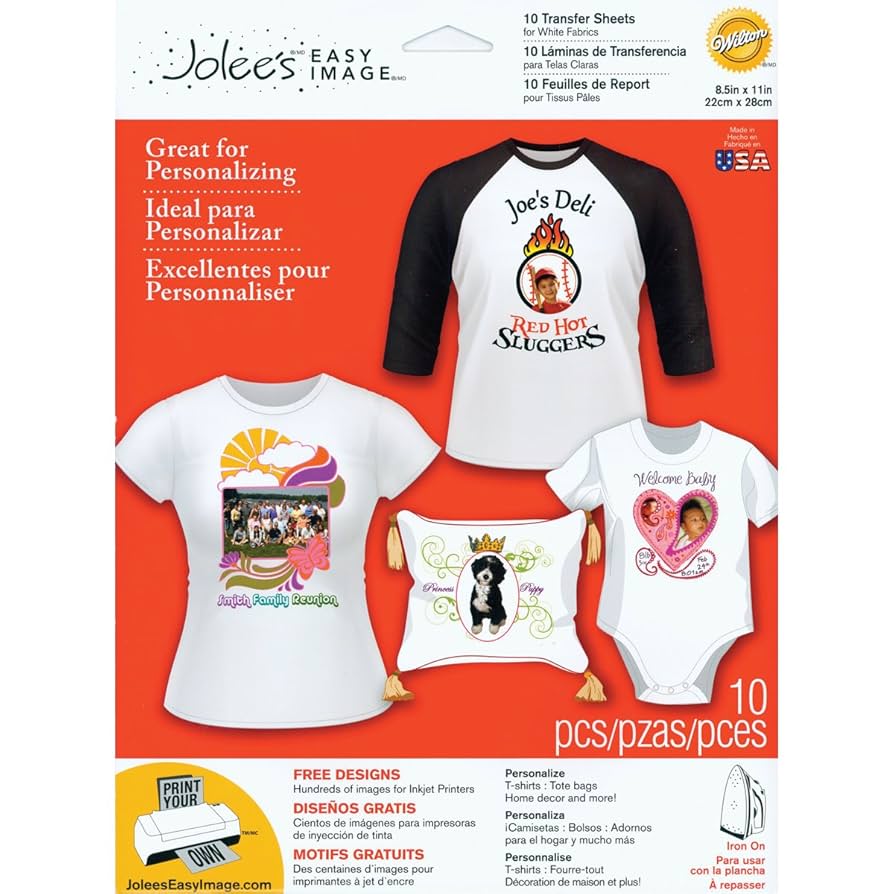 amazon-com-jolee-s-boutique-easy-image-iron-on-transfer-paper-white-fabrics for Free Printable Iron On Transfer Templates Amazon.com: Jolee's Boutique Easy Image Iron-on Transfer Paper, White Fabrics for Free Printable Iron On Transfer Templates