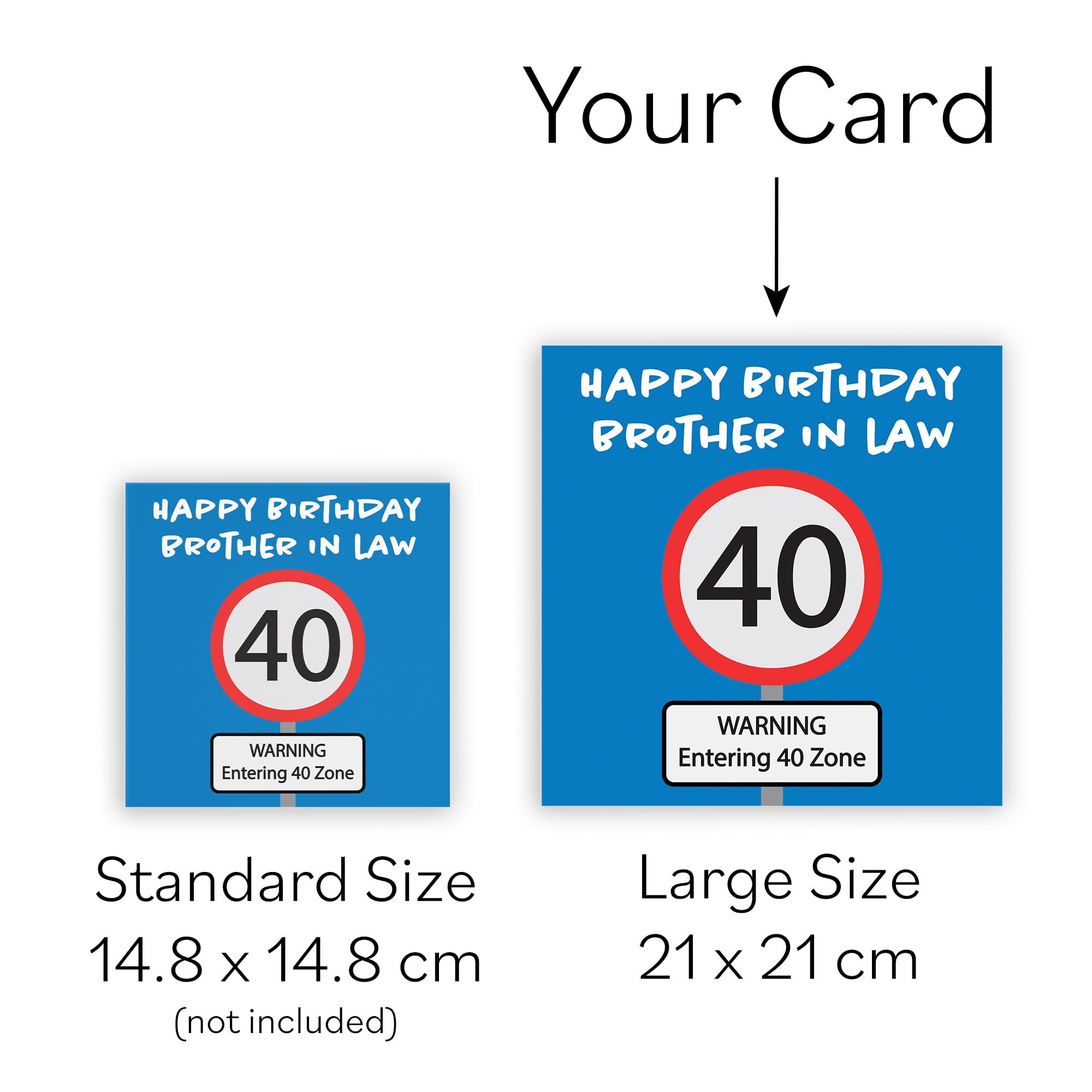 Hunts England - Biglietto di auguri per 40° compleanno del genero