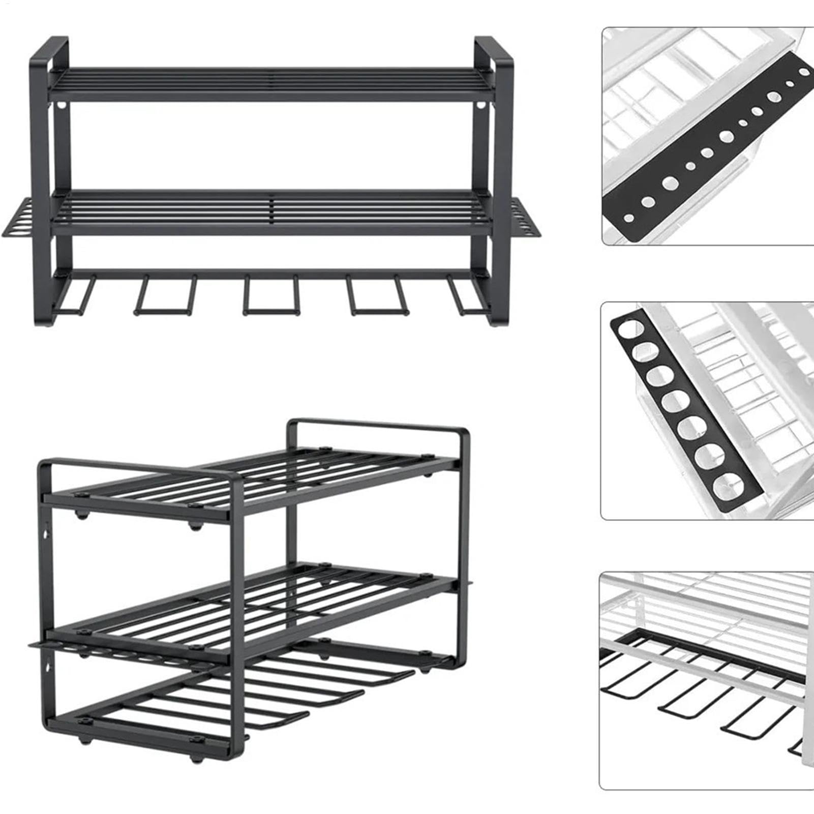 Estante para Herramientas Eléctricas Organizador De Almacenamiento De Pared | Organizador De Herramientas Para Garaje Para Organizar Garaje Y Cobertizo Padres Y Espos