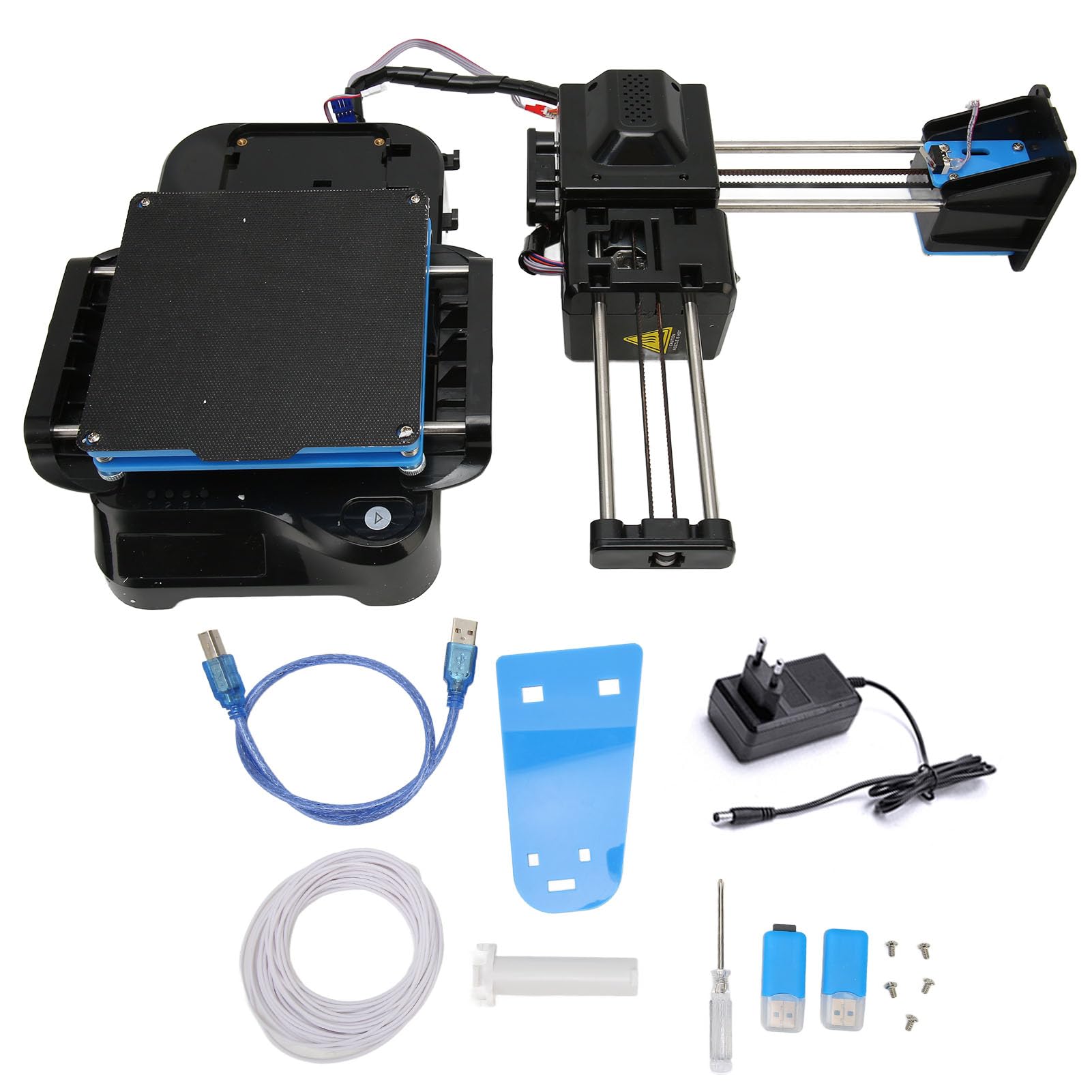 Lazmin112 Mini Stampante 3D, Stampanti 3D con Livellamento Automatico del Letto, Piccola Stampante Ad Alta Precisione per Principianti, Dimensioni di Stampa 4 X 4 X 4 Pollici