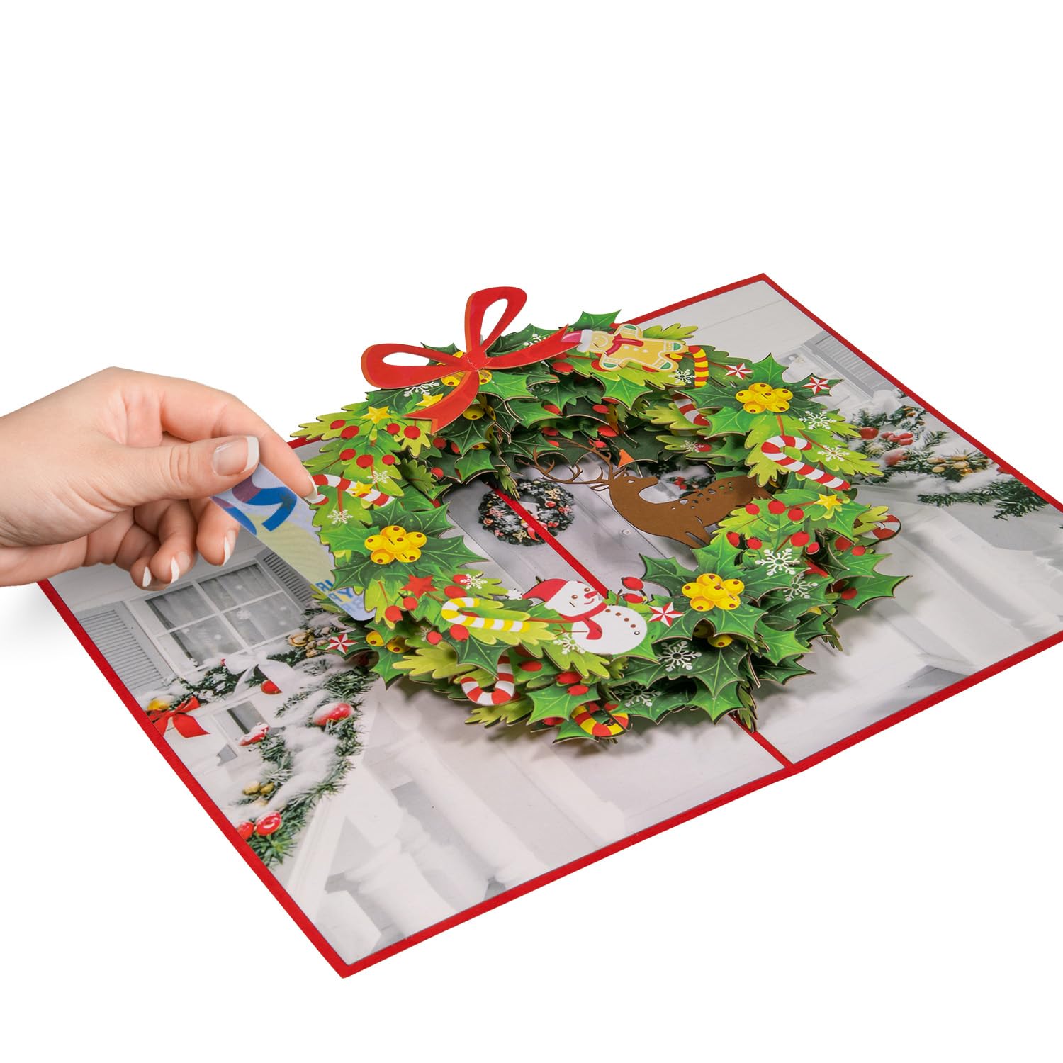 Biglietto natalizio 3D pop up con presepe, biglietto di auguri per l'Avvento e per Natale, idea regalo originale per un regalo di denaro, W36