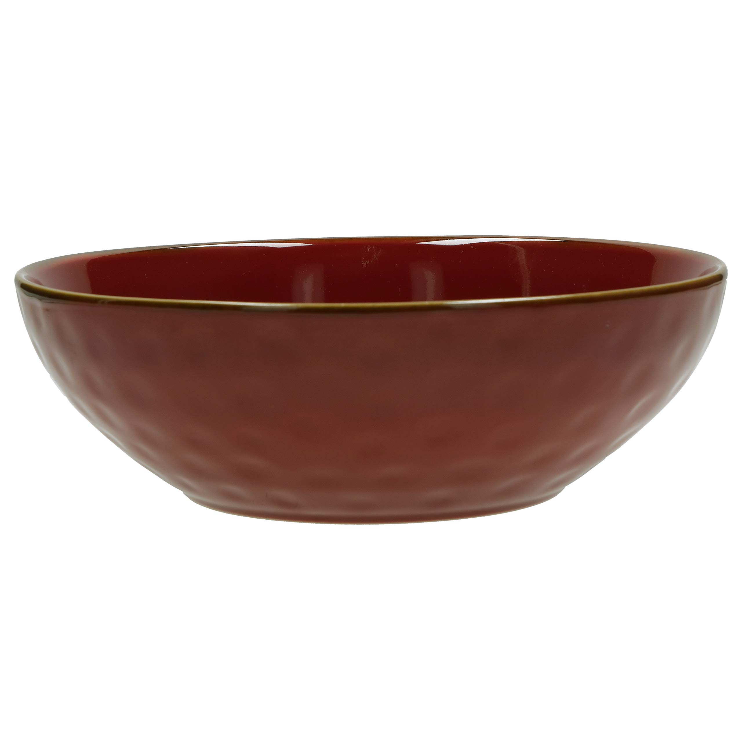 ROSE & TULIPANI MILANO Roses and Tulips Concerto Salad Bowl-26 cm, Malaga Red