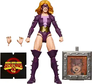 ハズブロ（Hasbro）MARVEL マーベルレジェンド・シリーズ ティタニア、レトロ マーベル コミックス シークレット・ウォーズ コレクタブル 6インチ アクションフィギュア シールド付属 G0784 正規品