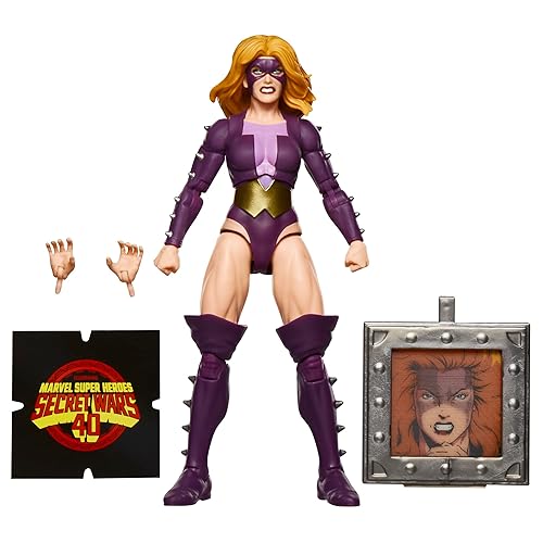 Marvel Legends Series Titania, Retro Marvel Super Heroes Secret Wars Comics Collectible 6 Inch Action Figure with Shield