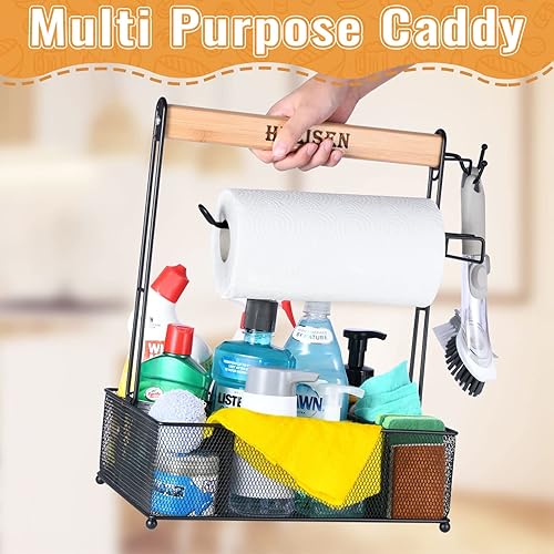 Miniatura 7 de HULISEN Organizador de parrilla para parrilla al aire libre, organizador de barbacoa con soporte para toallas de papel para platos, cubiertos,