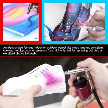 MEEDEN Acrylic Airbrush Paint Set: 24 Colors x 30ml, Ready to Spray