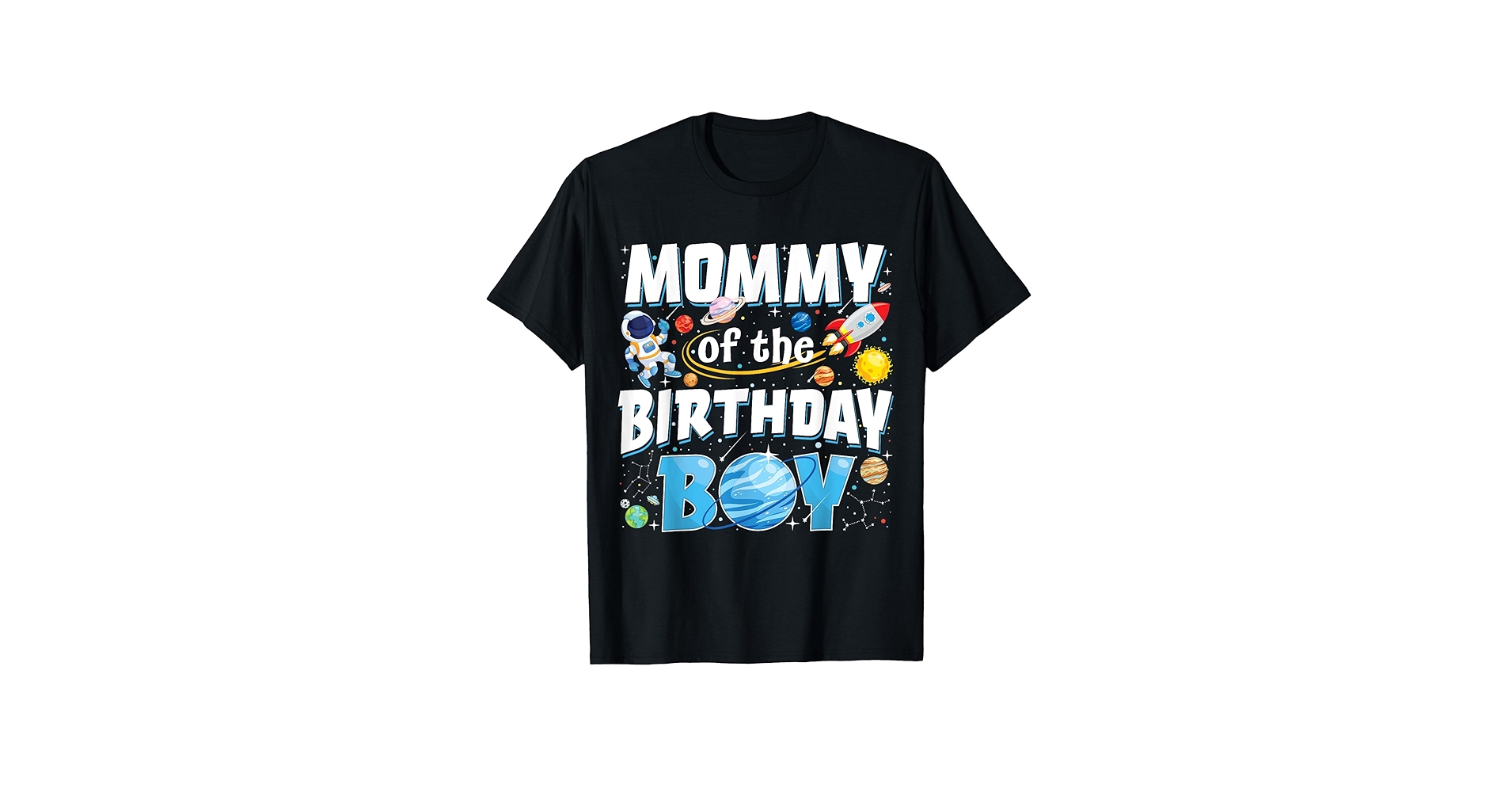 Amazon.com: Mommy Of The Birthday Boy Astronaut Family Space