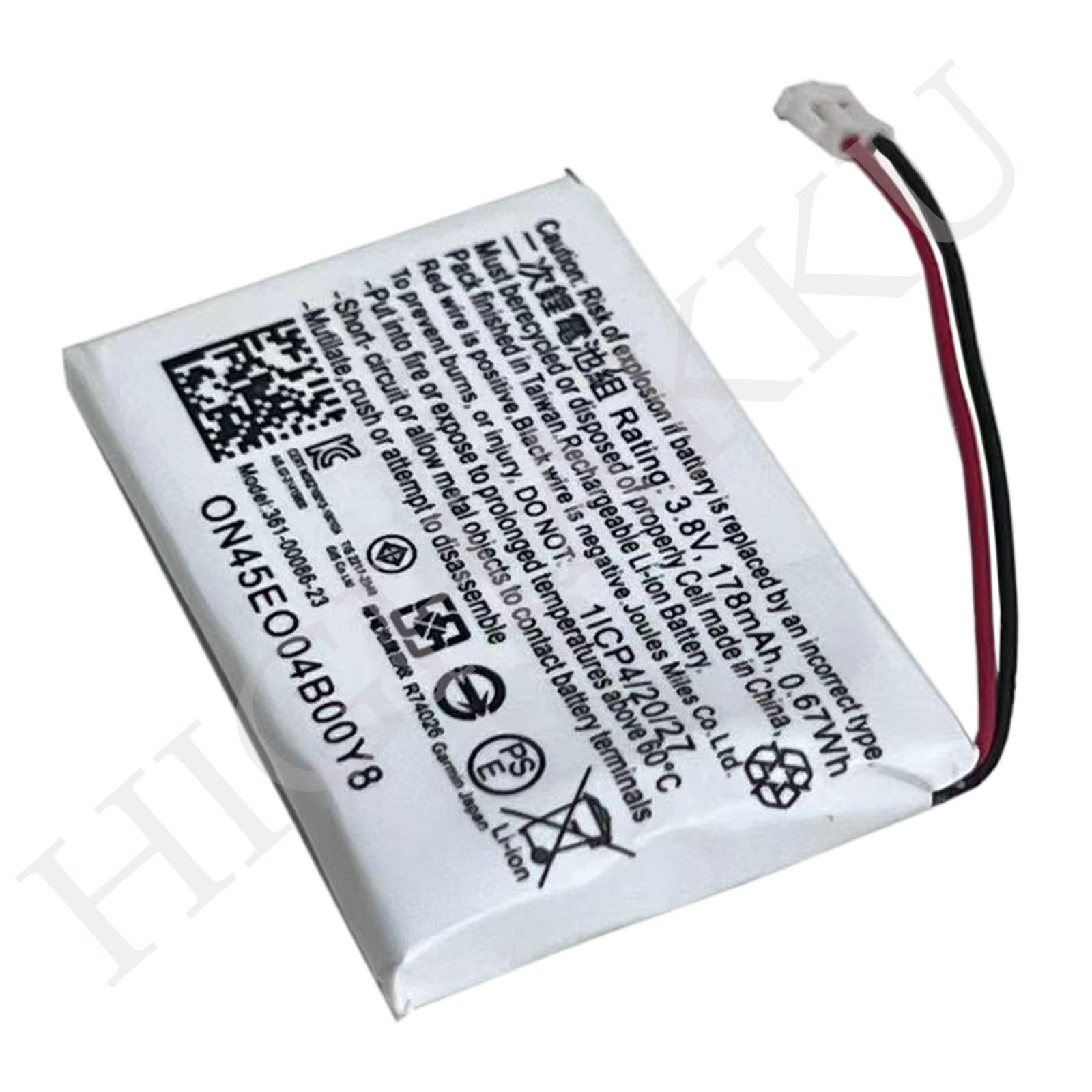 Batteria di ricambio 361-00086-23 361-00086-00 compatibile con Gar-min 010-01959-00, Approach G10, Approach S20, Fenix Chronos, Forerunner 220, 225, 235, 630, 645, 735XT, 745XT, 745 Orologio