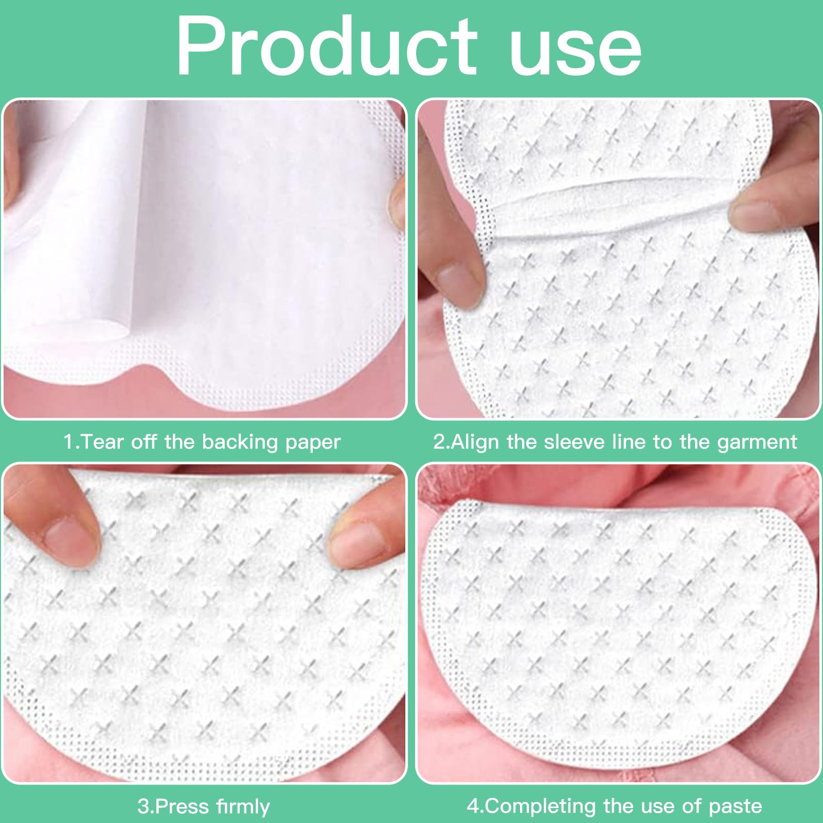 100 Piezas Parches Sudor Axilas, Almohadillas Absorción de Sudor, Protector para Axilas, Parches Antitranspirante, Absorbe el Sudor y los Olores para Mujeres y Hombres