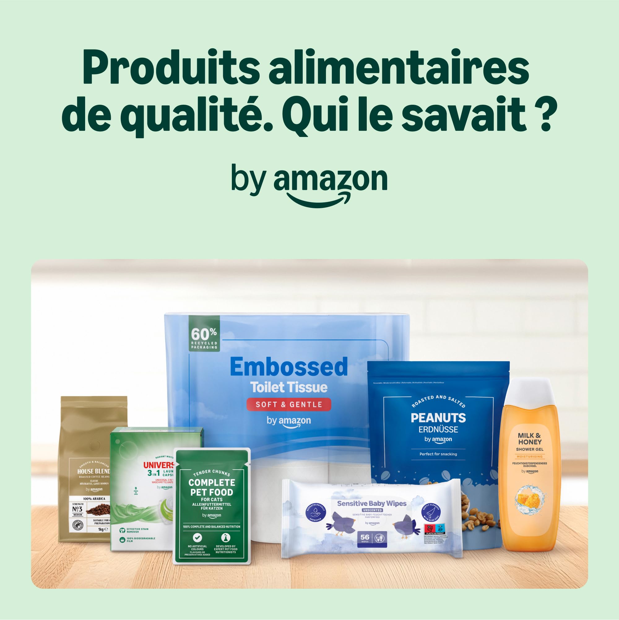 by Amazon Lingettes bébé fraîche, 1008 lingettes, légèrement parfumées, lot de 18 paquets de 56