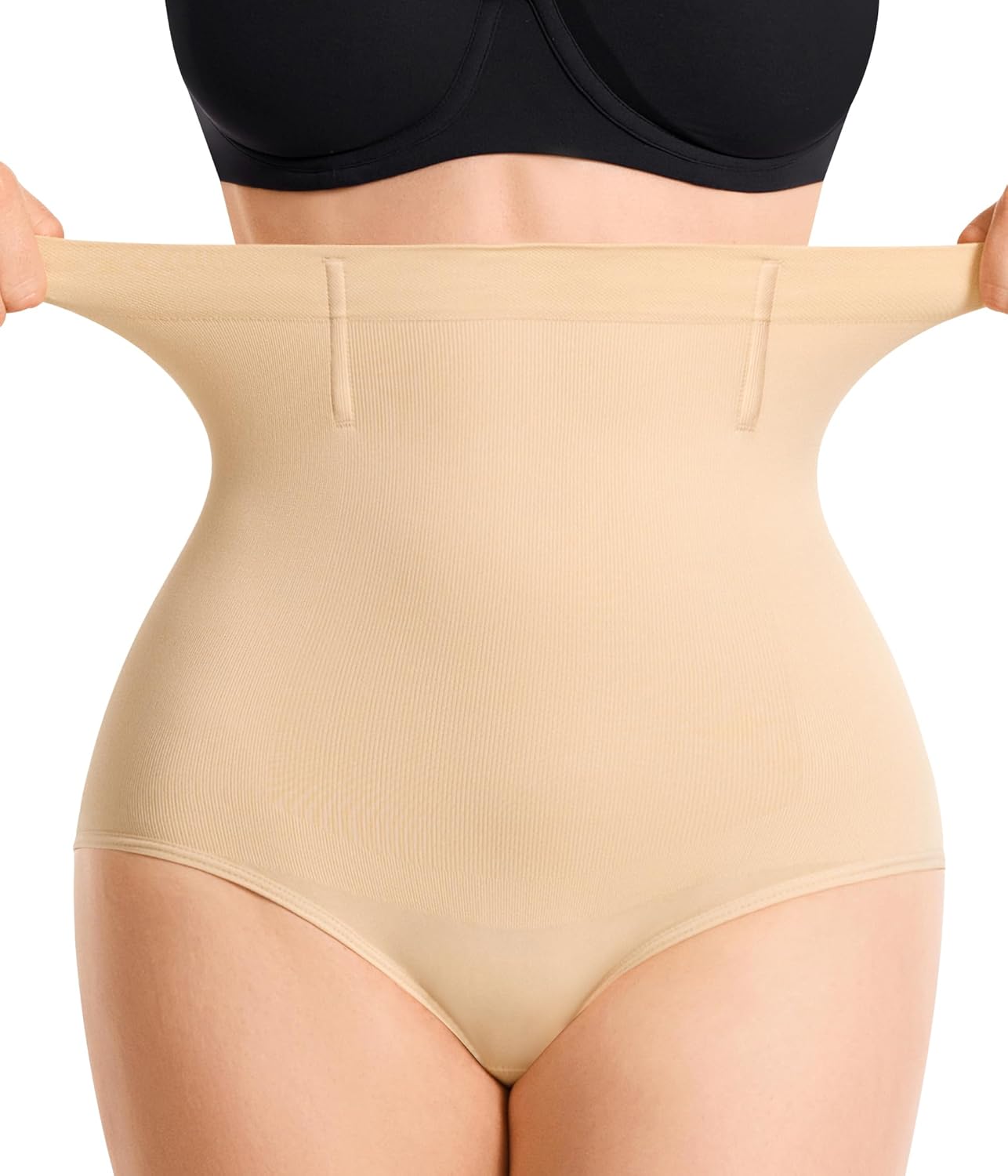 Nebility Tummy Control Shapewear Panties for Women - High Waisted Shaping Brief Butt Lifter Seamless Body Shaper Girdle
