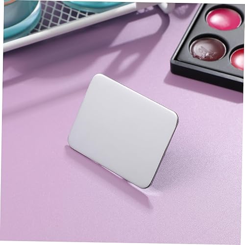 FRCOLOR 2pcs Stainless Steel Nail Art Palette Color Mixing Tool for Professional Nail Design for Manicure Art Schools and Home Use(2PCS)