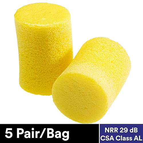 Miniatura 2 de 3M Tapones para los oídos, 5 paresbolsa de polietileno, E-A-R Classic VP312-1201, Sin cable, Desechable, Espuma, NRR 29, Para taladrar, Rectificar,
