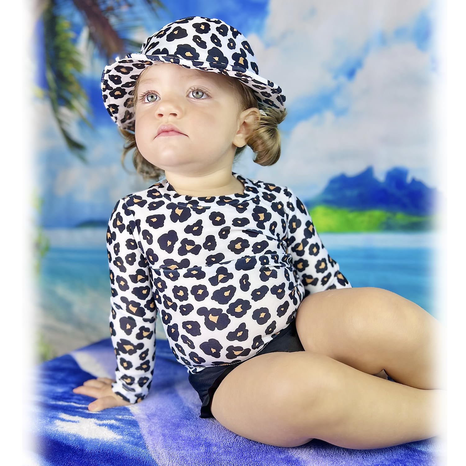 The Children's Place,Baby Girls,and Toddler Short Sleeve Rashguard Swimset,Cosmos,3 Years