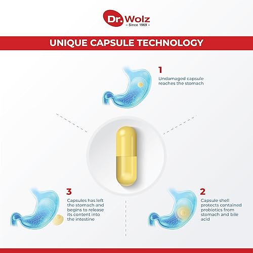 Miniatura 7 de Probióticos diarios alemanes prémium para mujeres y hombres, 120 mil millones de UFC, 22 cepas, cápsulas probióticas veganas para el intestino y