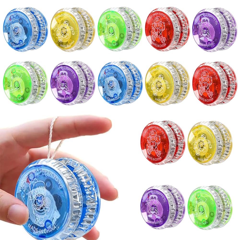 Yoyo per Bambini, Yoyo Professionali, Yo Yo LumièRe Led pour Enfants, Plastica Responsive Yoyo Giocattoli Yoyo, Giocattoli Yoyo per Principianti, per Regali Di Compleanno, Feste E Celebrazioni