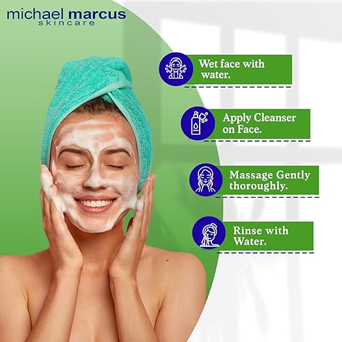 Miniatura 3 de Michael Marcus Limpiador de aloe espumoso con extracto de miel lavado facial diario para hombres y mujeres ayuda a hidratar y apoyar la renovación