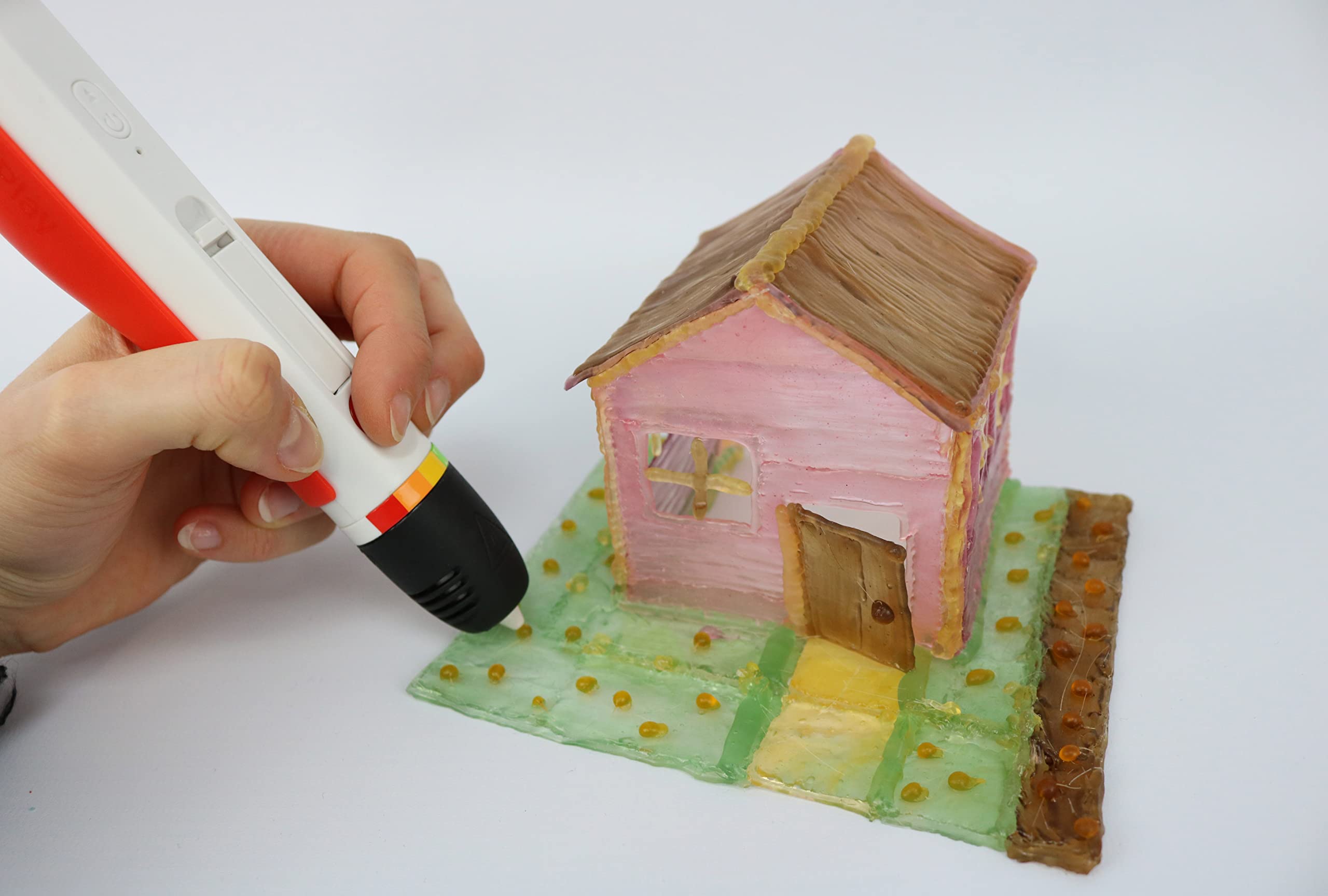 Vorteilspack Polaroid 3D-Pen Candy Play Drucker-Stift & Polaroid Patronen Candy 48x gemischte Geschmäcker (8x Erdbeere, Orange, Zitrone, Apfel, Weintraube, Cola)
