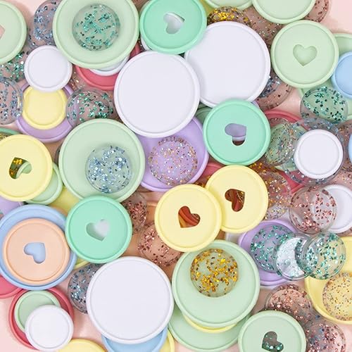 Miniatura 4 de Craftelier - Anillos en forma de S de disco con purpurina de plástico para encuadernación de álbumes de recortes para planificadores, agendas,