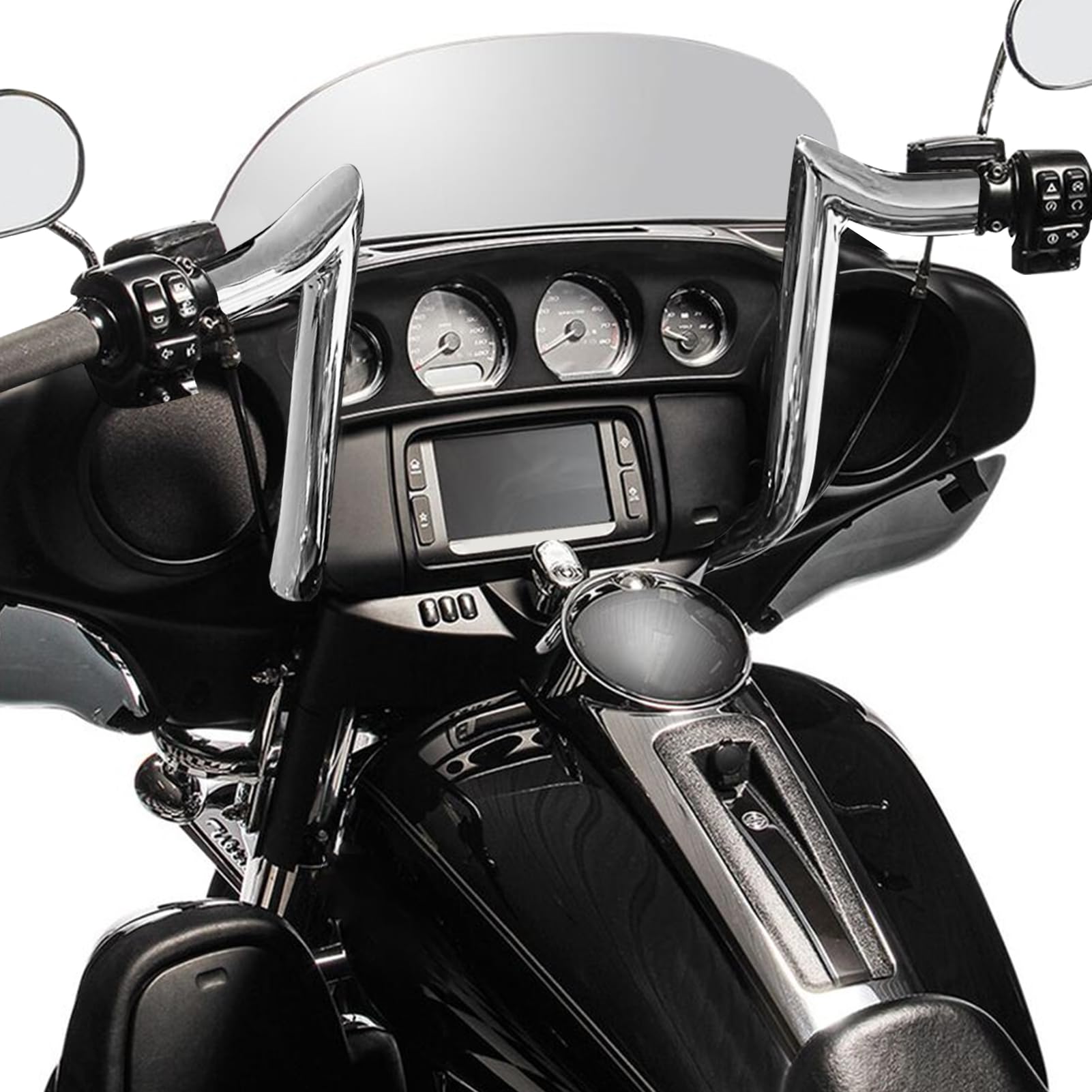 Amazon.com: Mofun 14 Inch Pre-Wired Ape Hangers Handlebar 1 1/4