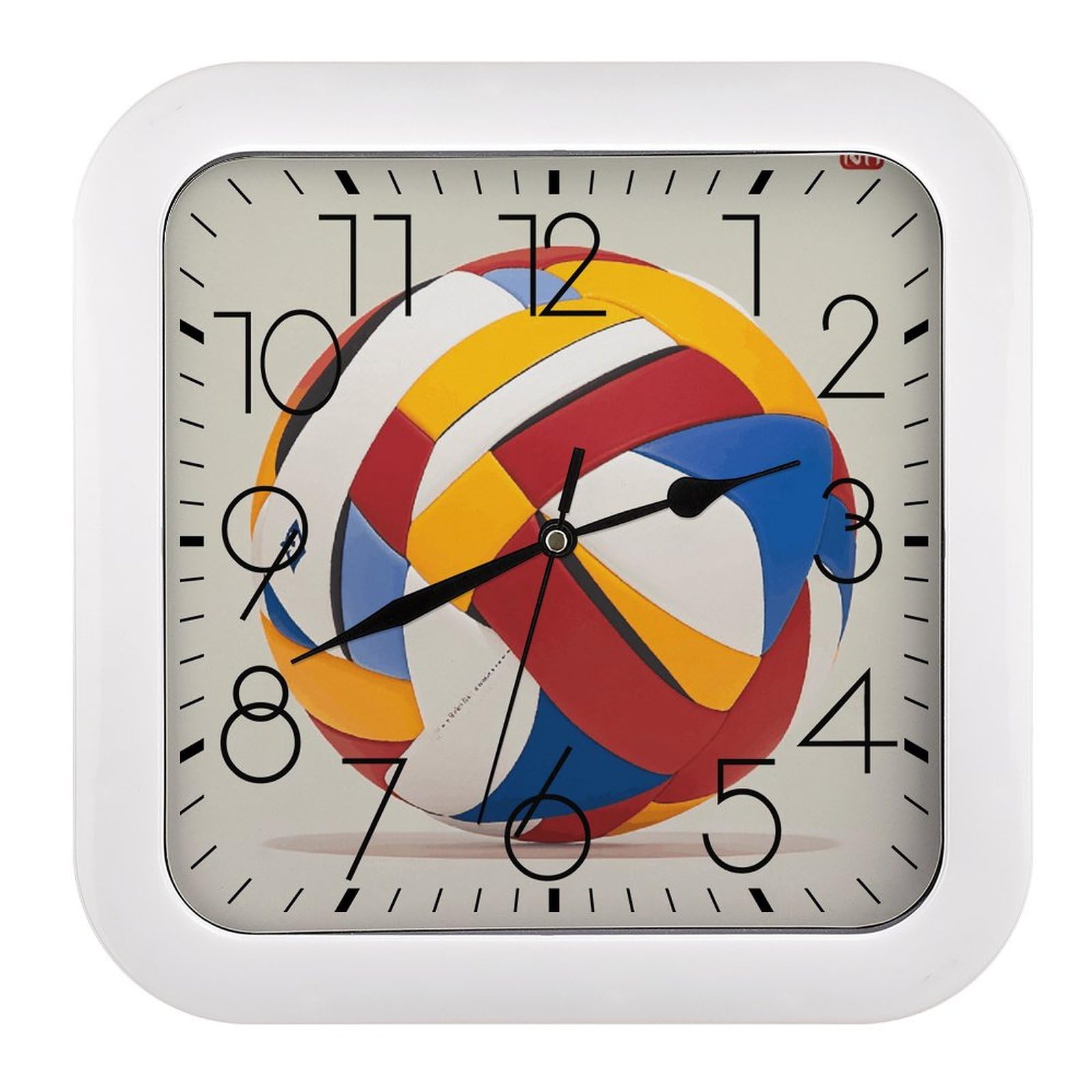 Horloge murale carrée anti tic-tac pour retrouver le sommeil à la maison
