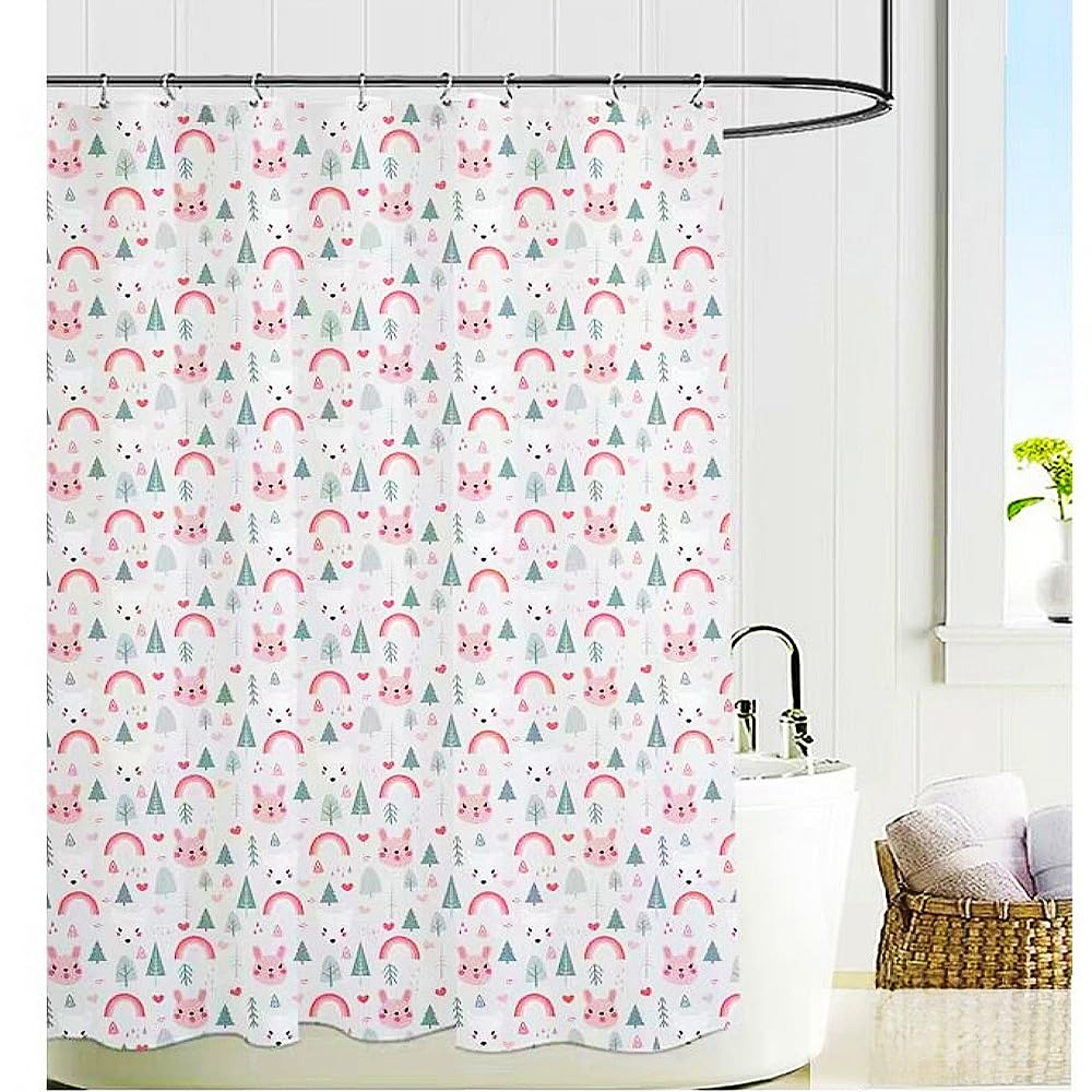 ハッピーシュガーライフ　シャワーカーテン Amazon｜SFFE シャワーカーテン 180*180cm 防水 防カビ バスカーテン