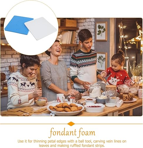 Miniatura 6 de DOITOOL 2 almohadillas de espuma de flores de azúcar, almohadillas de espuma para pastel de fondant, espuma para moldear fondant, flores de azúcar,