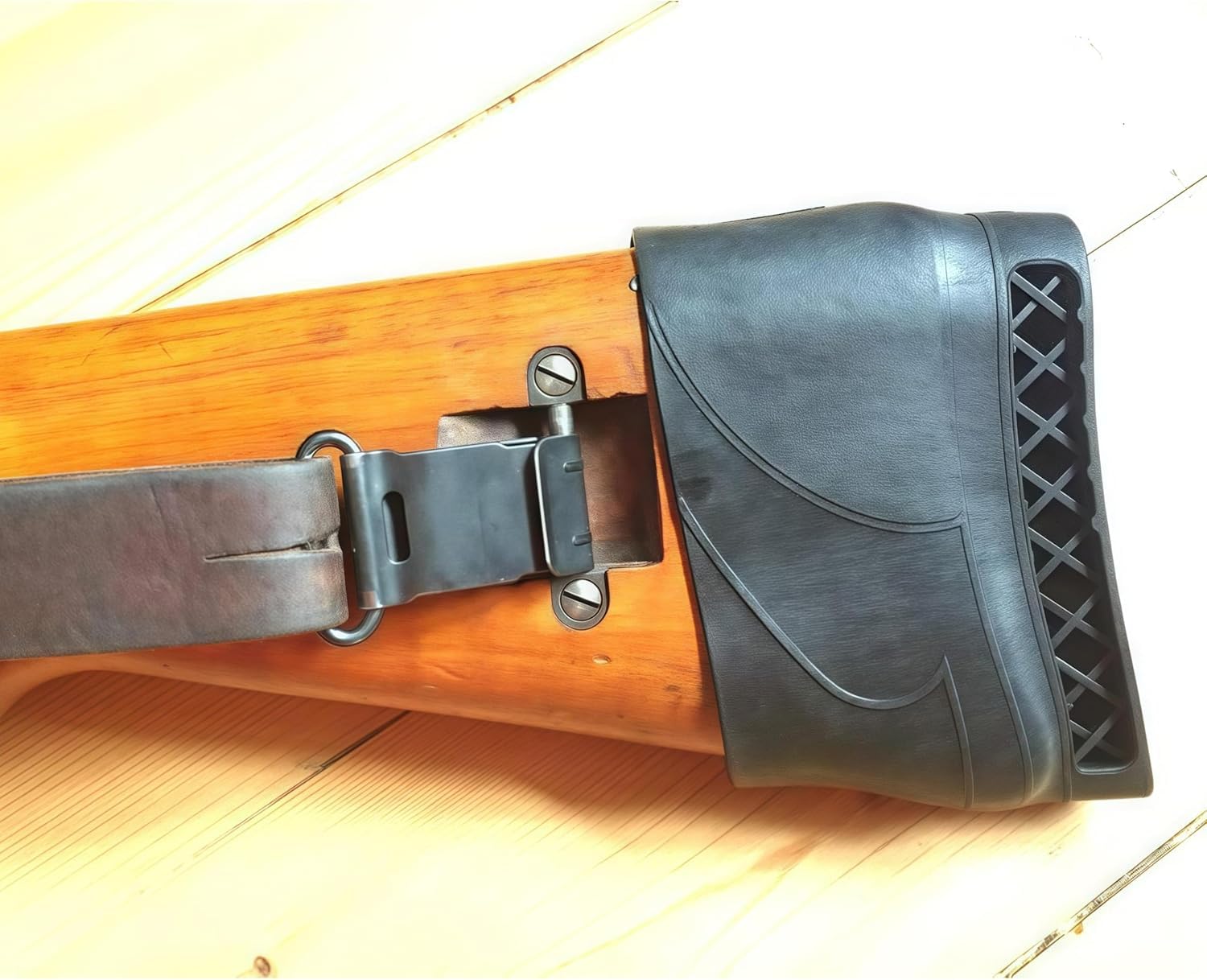 Almohadilla de Retroceso del Rifle de Caza Tactical Slip-On Slip-On Buttstock Shooting Extension Gun Butt Protector Accesorios de Goma Gun Butt Accesorios