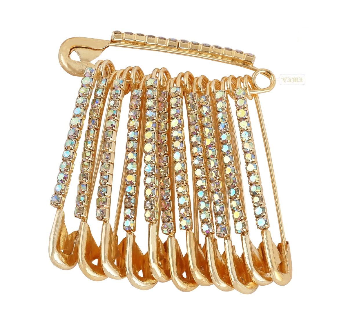 VAMA FASHIONS Golden Safety Saree Dress Kurtis Pins Pallu Dupatta Chunari Pleats clip Sari Brooch Pin for women (Saree Pins For Indian Sarees) (B0C3RTB8R3) Amazon Price History, Amazon Price Tracker