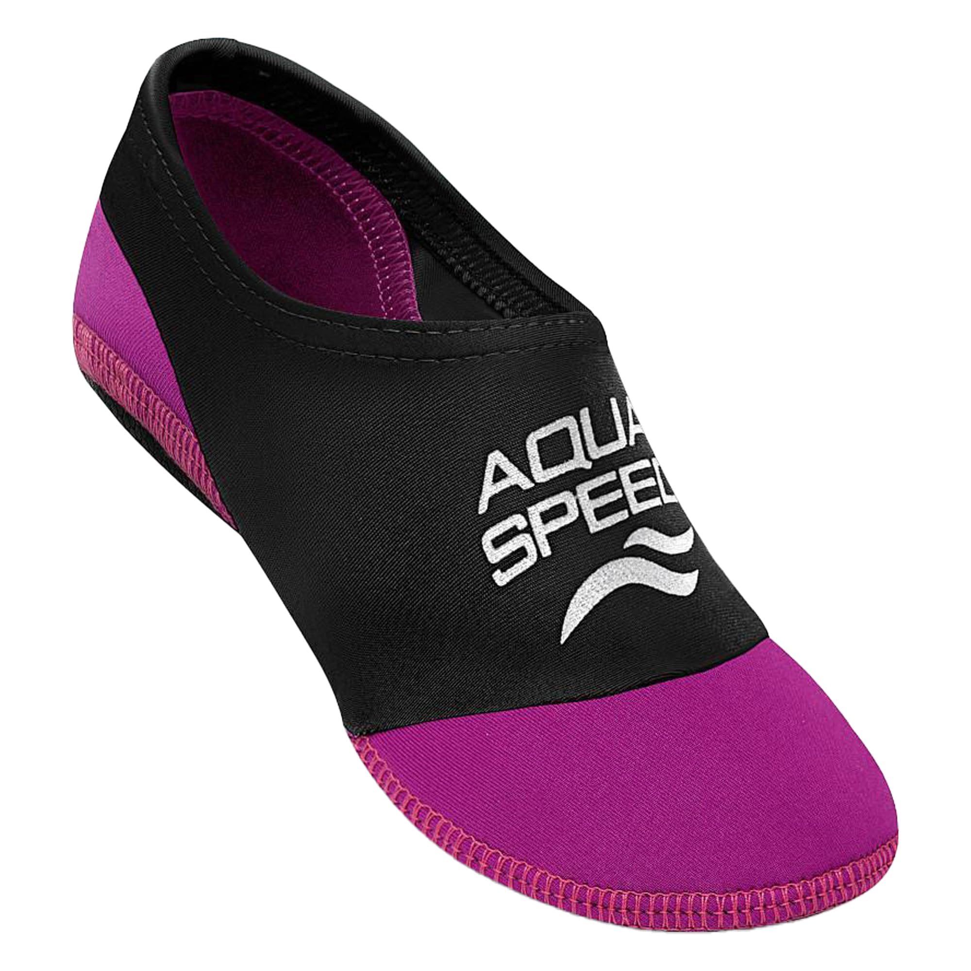 Aqua Speed - Anti Slip Pool Socks for Kids - Non Slip Swimming Elastic Socks Lightweight Pool Beach Socks (UK, Age, 8 Years, 9 Years, Regular, Pink)