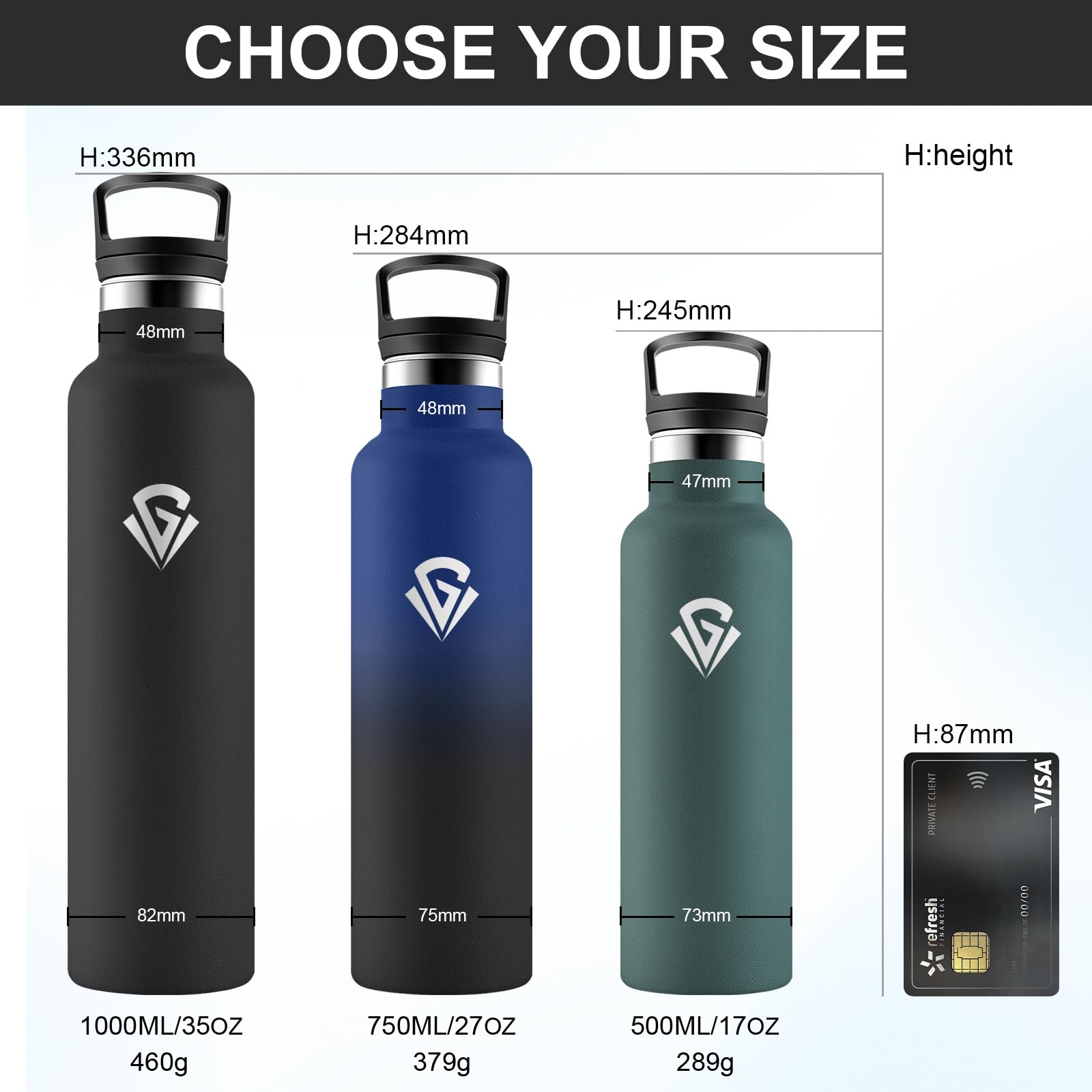 Thermosflasche 1L, Auslaufsicher Wasserflasche Kohlensäure Geeignet, Trinkflasche Edelstahl mit Strohhalm, Isolierflasche Doppelwandig, BPA-frei, Sportflasche für Büro, Reisen, Laufen, Fitness