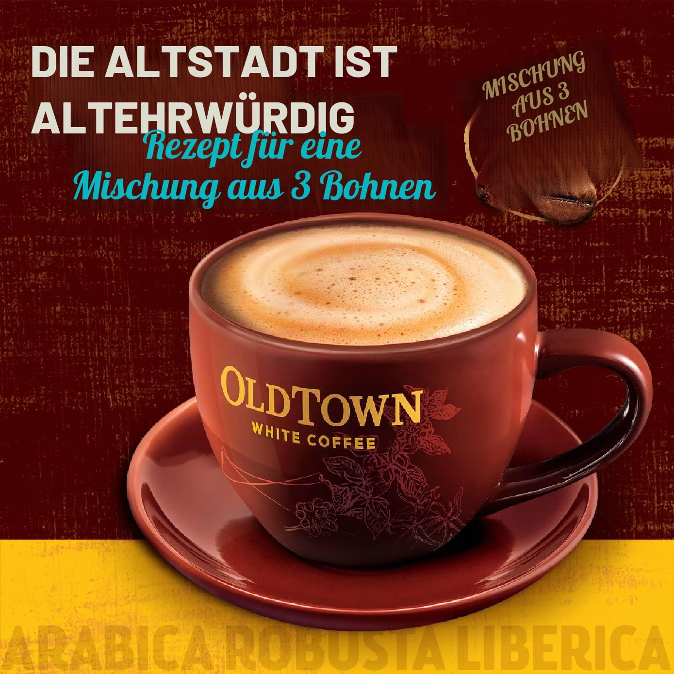 Old Town weiß Kaffee 3 in 1 Klassisch 600g