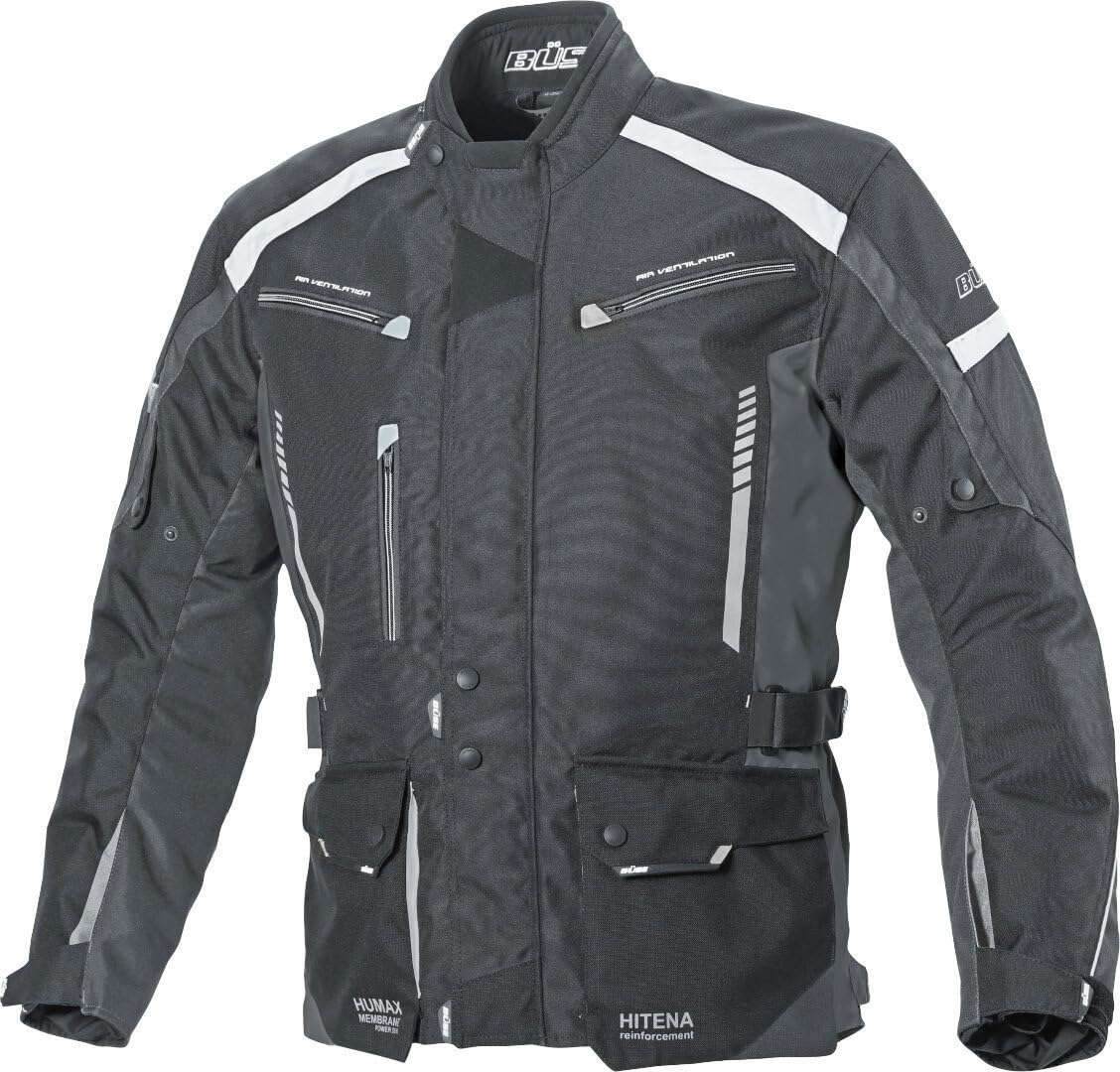 Büse Torino II Kurtka tekstylna motocyklowa, czarny/biały, XL