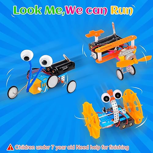 Miniatura 3 de STEM Robotics Kit 6 juegos de experimentos científicos actividades de proyectos para niños de 6 a 8 a 12 años, juguete de construcción de