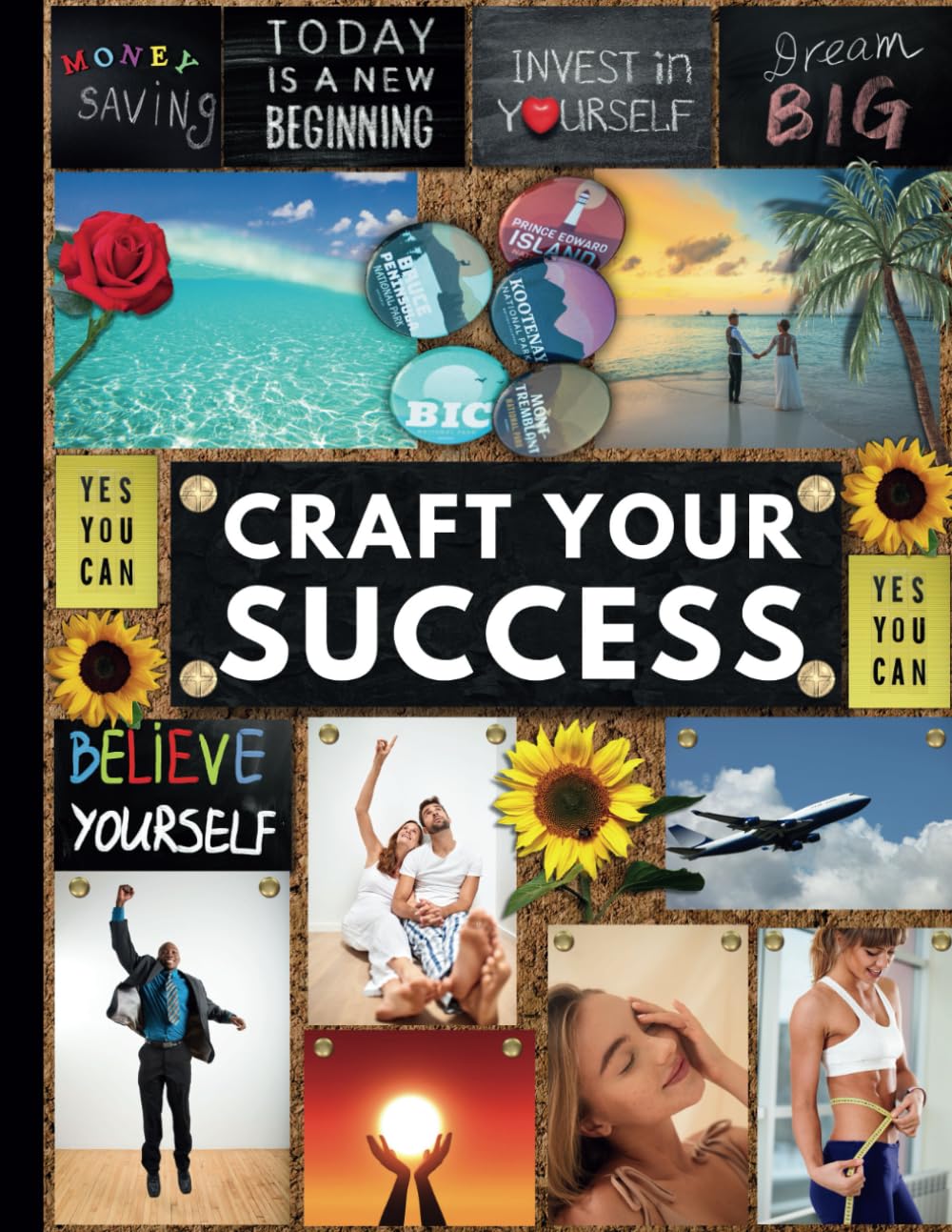 Craft Your Success: Empower Your Journey with Positive Affirmation Quotes, Inspirational Insights, and Vision Board Kit for Manifestation and Transformation