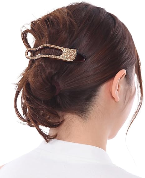 Amazon Co Jp ボナバンチュール Bonaventure フォーククリップ 大 大きめ ヘアクリップ バンスクリップ シンプル クリップ ヘアアクセサリー 髪留め 人気 ブランド ゴールド系 ファッション