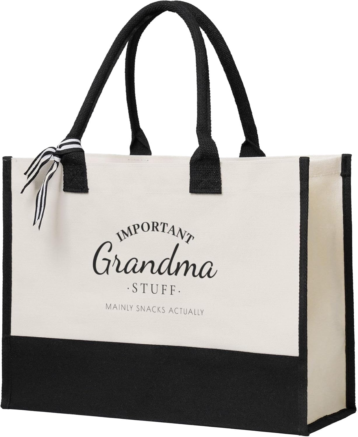 Grandma Tote Bag for Women Personalized Waterproof Canvas Bag