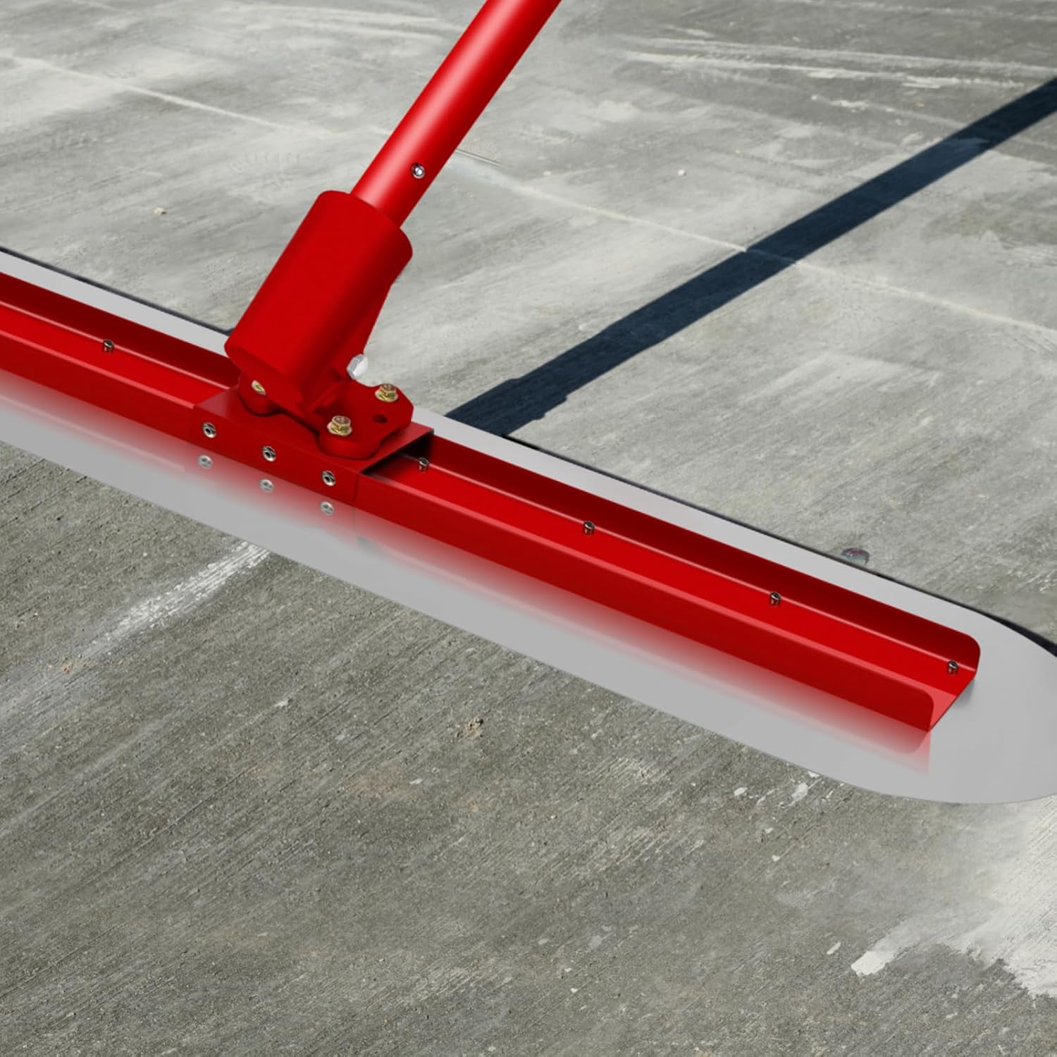 Concrete Bull Float, 47.2'' x 11.8'' Concrete Float Kit Tool, Stainless Steel Concrete Float with Float Adjustable Bracket, Concrete Tools Finishing Bull Float with 4 x 60'' Handles