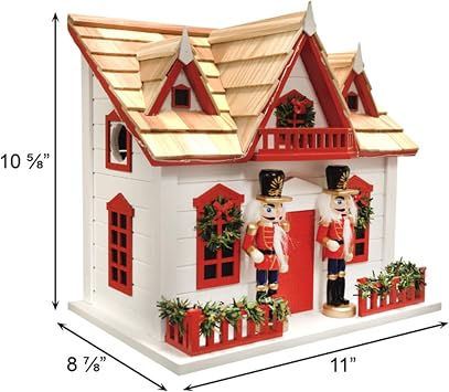 Home Bazaar Nutcracker Bird House with LEDs