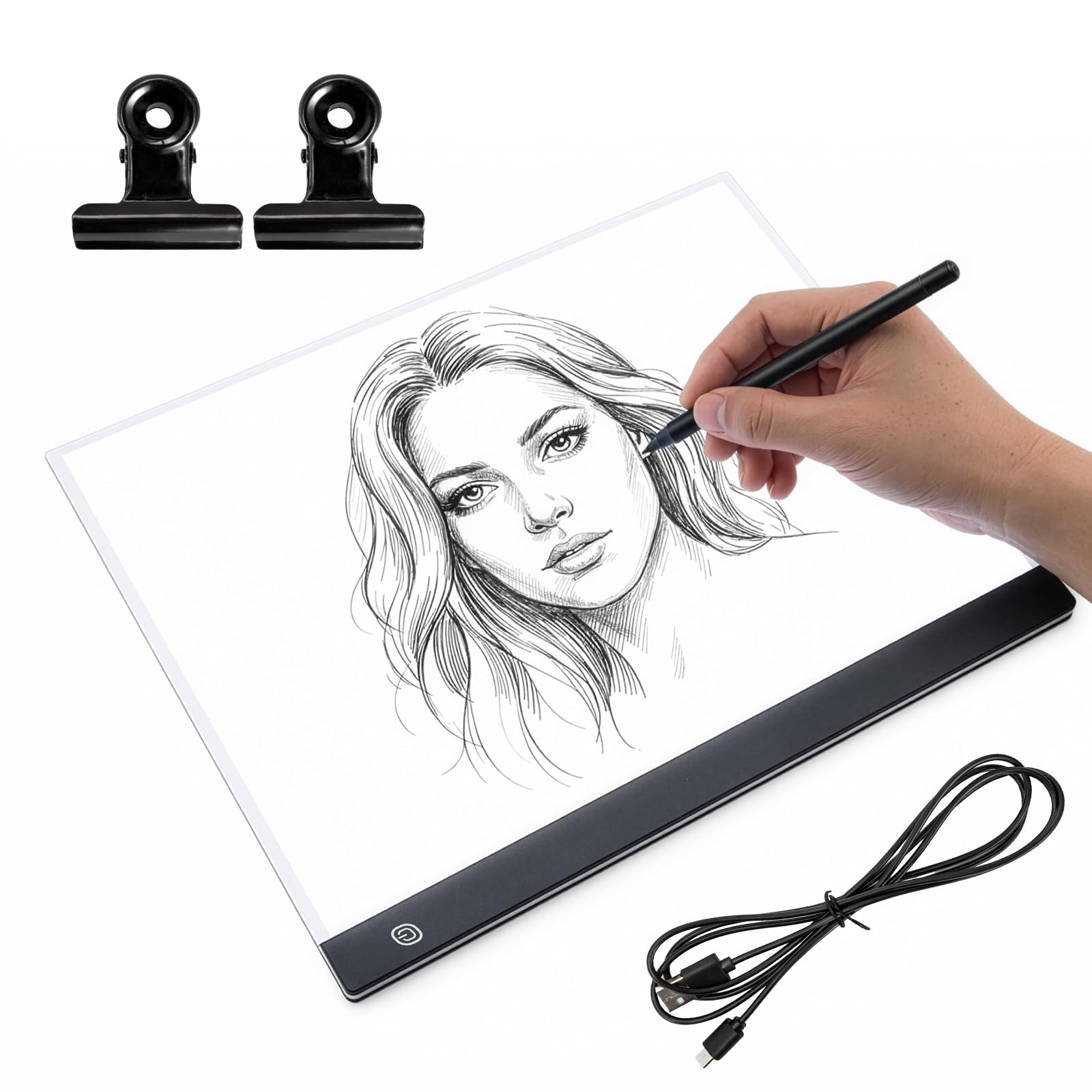 EVERGOODS A3 LED Light Box for Diamond Painting & Tracing – Ultra Thin Portable Light Pad, 10 Brightness Levels, 5500 Lux Super Bright LED Board for Drawing, Crafts, and Art Projects (42 x 32 cm)