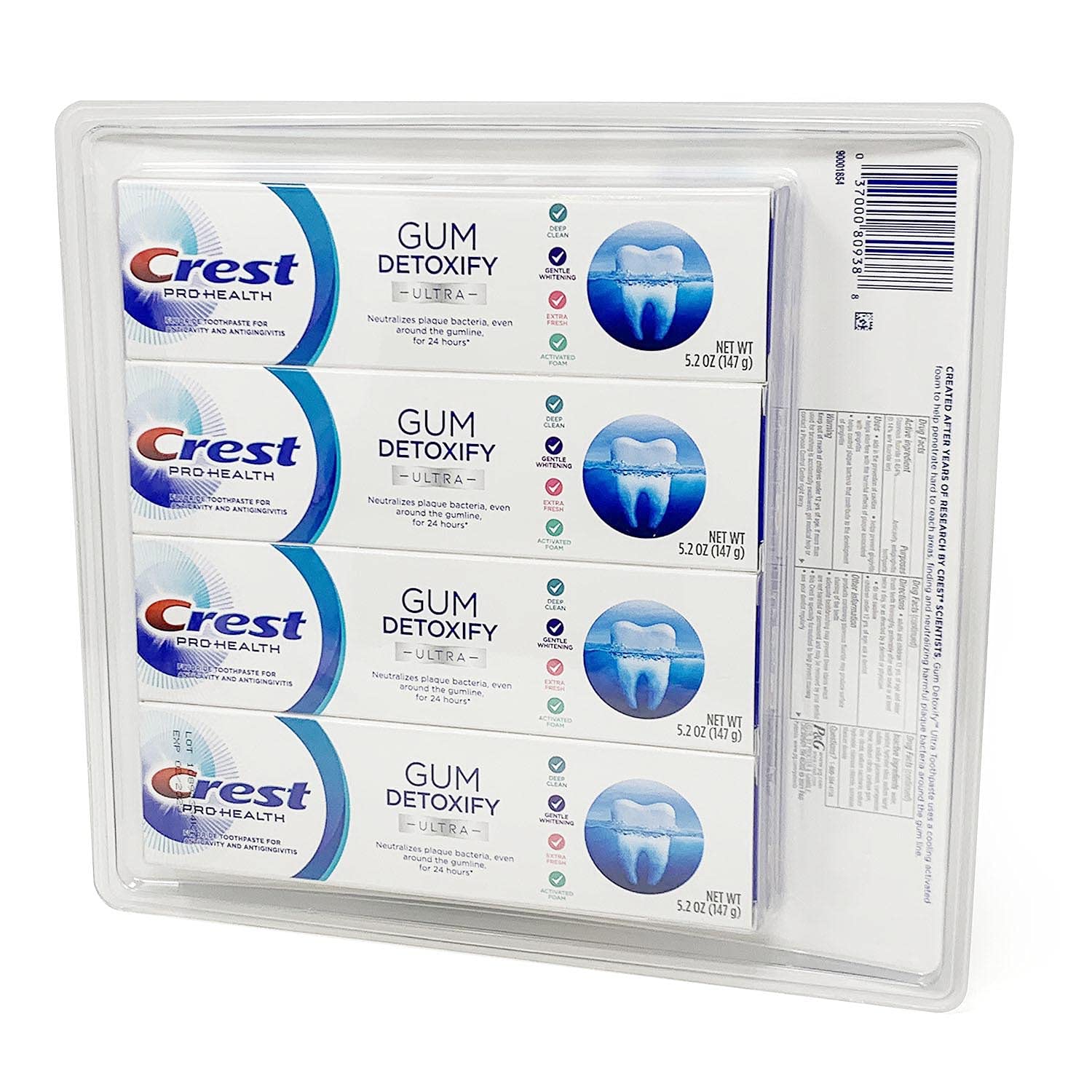 Crest Toothpaste Gum Detoxify Deep Clean, 4.1oz (Pack Of 3