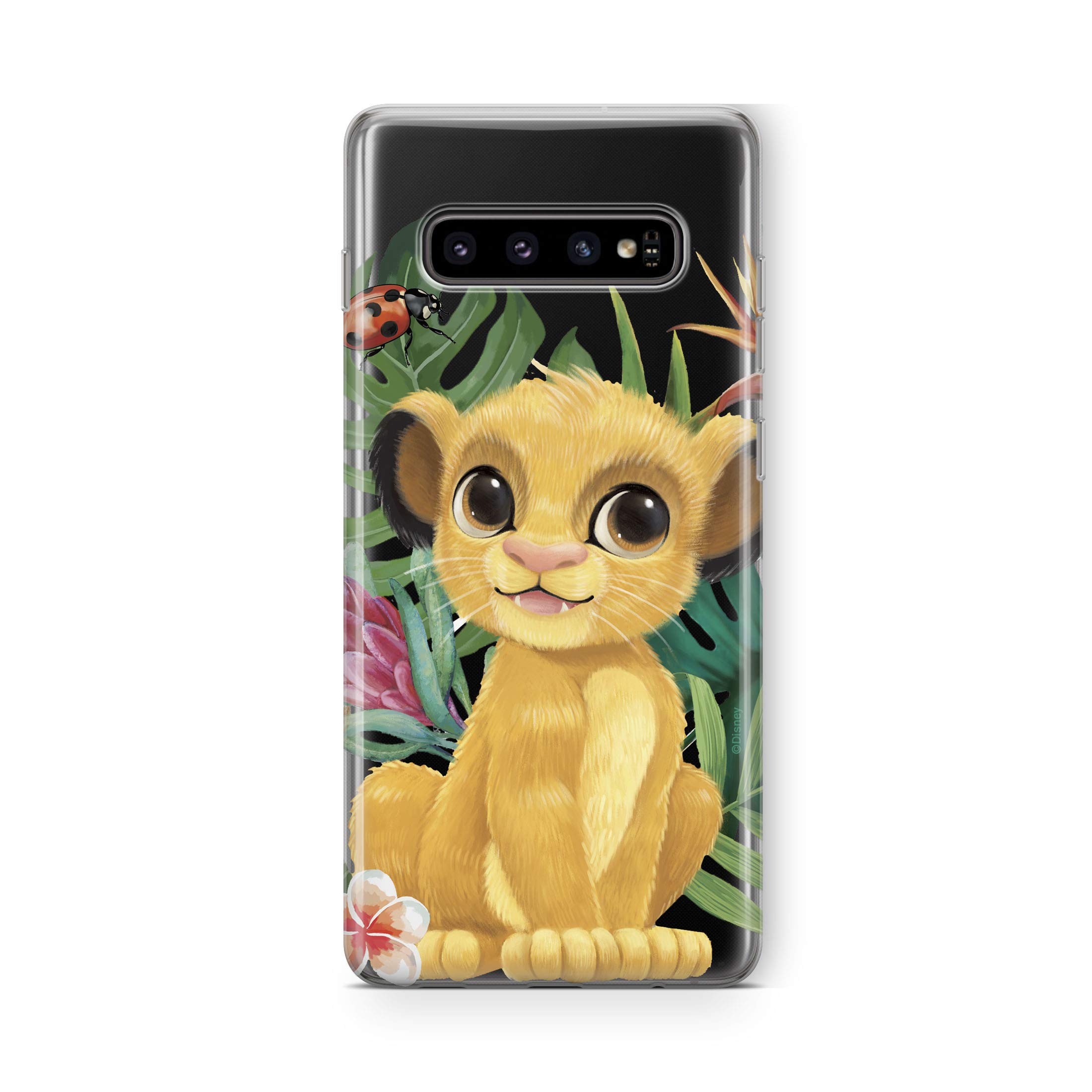 ERT GROUP mobile phone case for Samsung S10 original and officially Licensed Disney pattern Simba & Friends 004 optimally adapted to the shape of the mobile phone, partially transparent