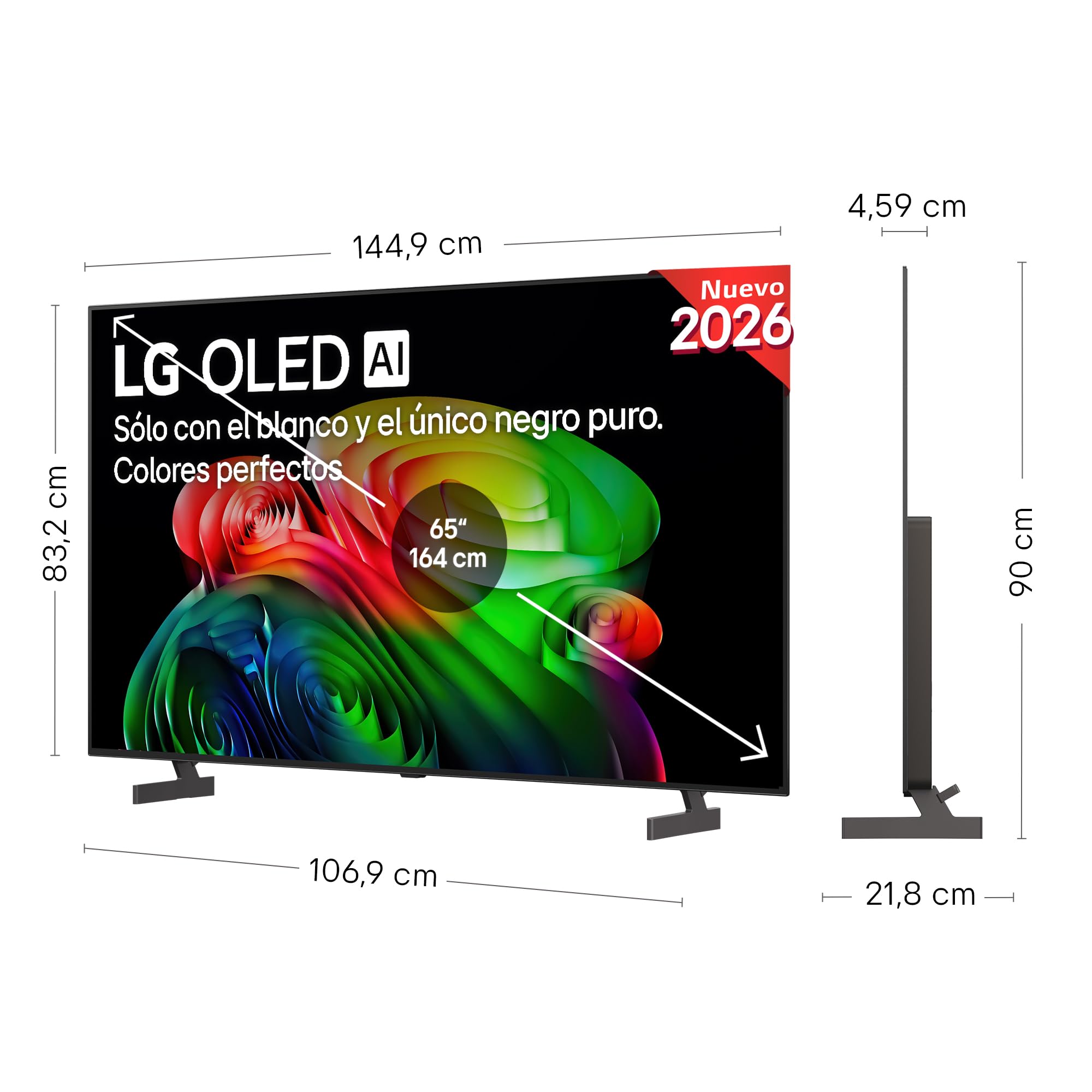 LG OLED65B65LA - Smart TV OLED AI 65" 4K Sin Reflejos 98.3%, 2026