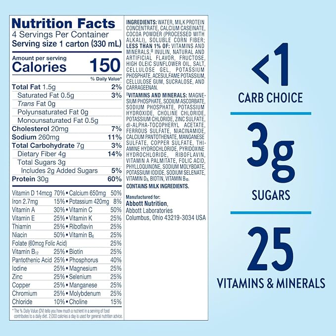 Glucerna Protein Smart Shake Chocolate - Pack 12 miniatura 2