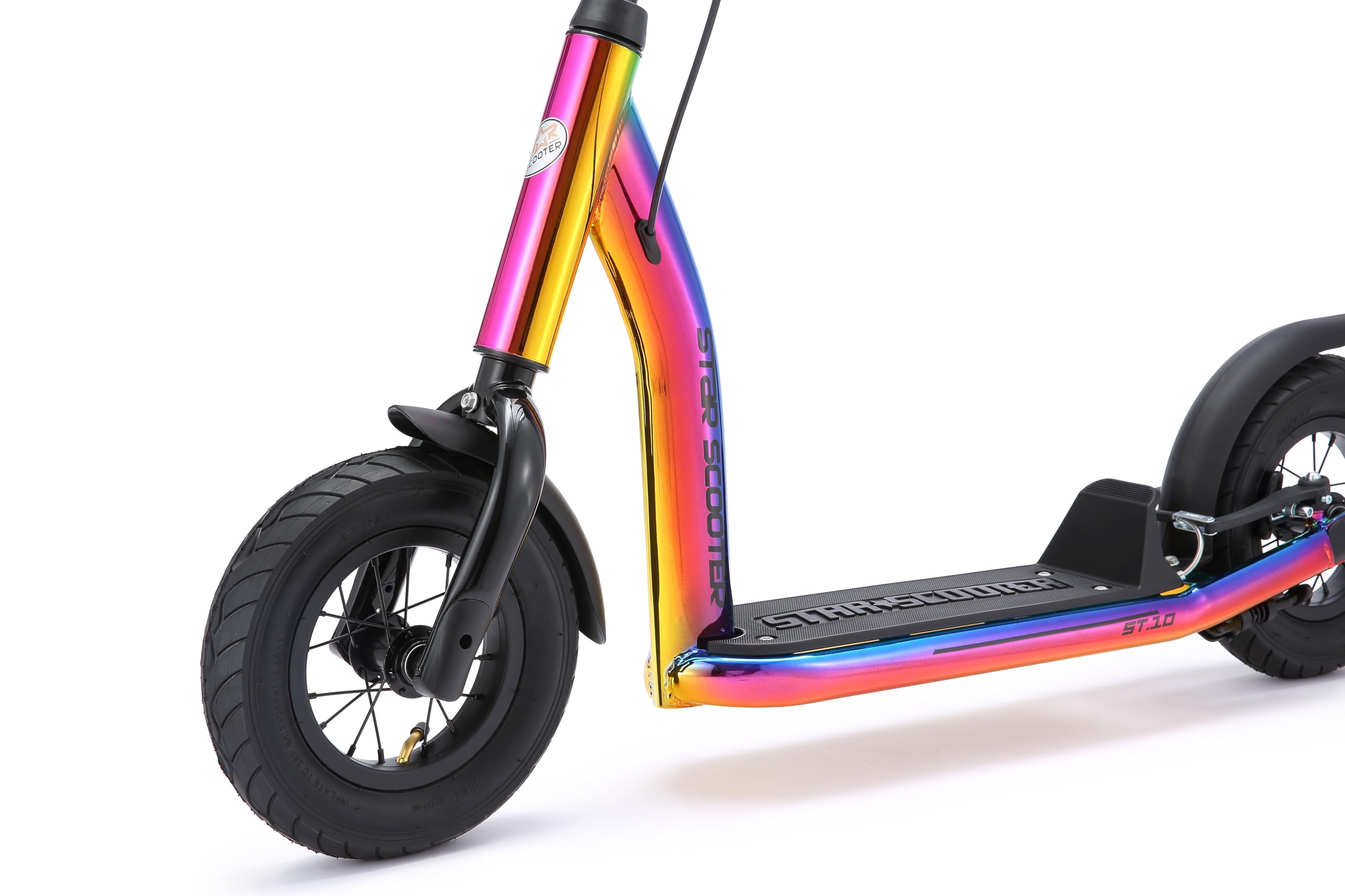 STAR SCOOTER Kinder Tret Roller ab 5 Jahre | City Kick Scooter Luftreifen Höhenverstellbar 10 Zoll New Gen