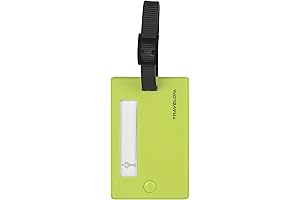 Set of 2 Swivel Luggage Tags - Lime