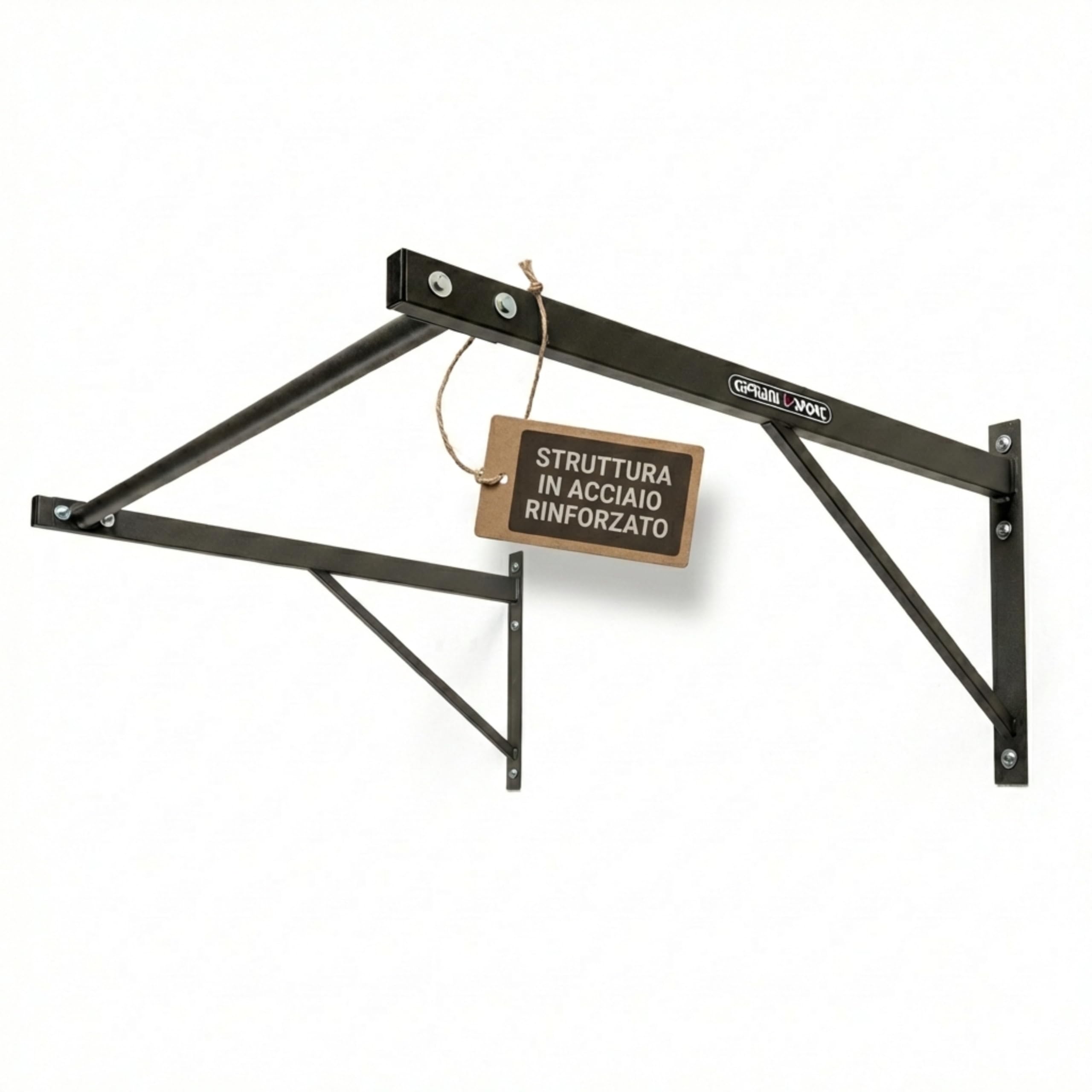 Cipriani sport - Barra Trazioni a Muro Gym Wall Bars -Kit di Fissaggio incluso | Professionale per Muscle Up, Pull Up - per Calisthenics, Bodybuilding - Robusta e Sicura