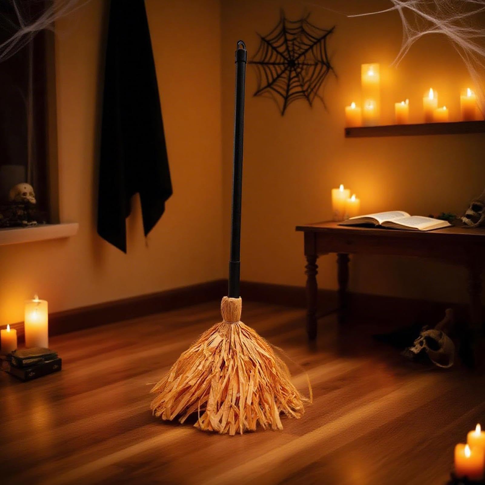 Miotły Halloween Ruchoma Miotła Horror Rekwizyt
