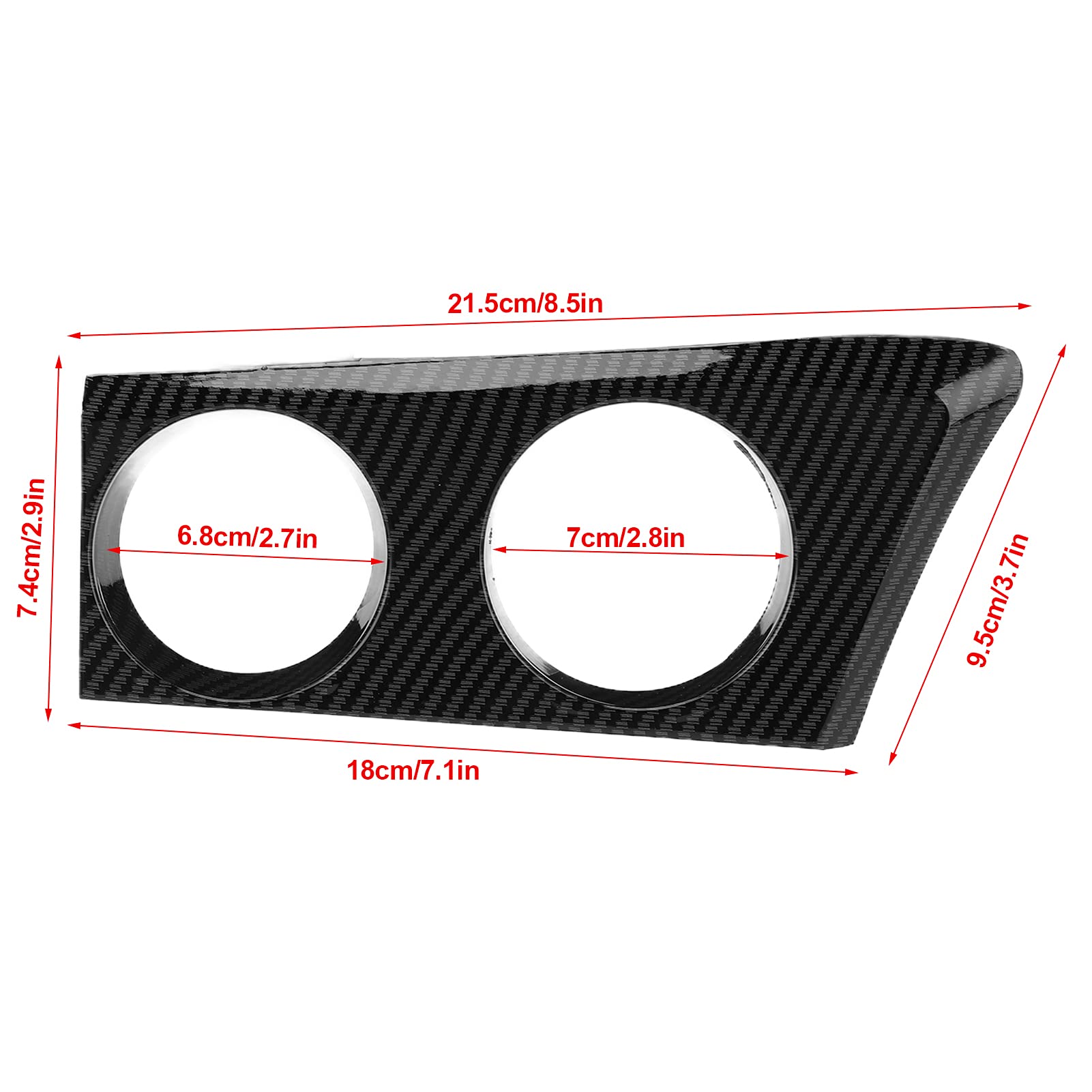 Support Porte-gobelet Gauche - Console Centrale, Fibre Carbone, Série 1